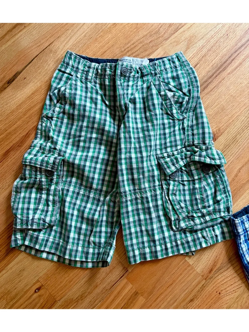 Vintage Y2K The Children’s Place Boys Size 6 Plaid Cargo Shorts Lot of 2